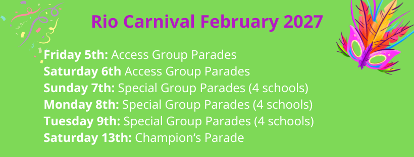Rio Carnival Schedule 2