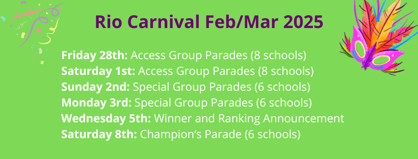 Rio Carnival 2025 Schedule min